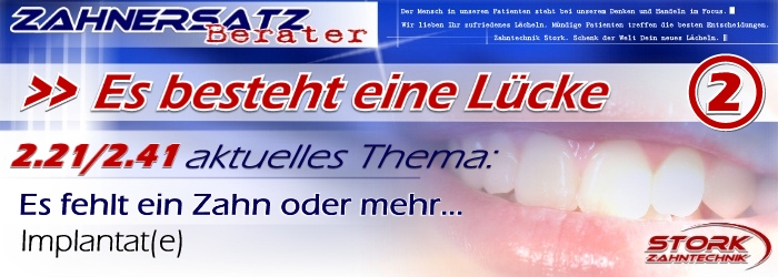 Es besteht eine Lücke
